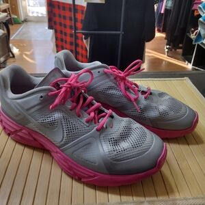 Nike Running Shoes Lunar Victory Gray Pink Athletic Women's Size 11